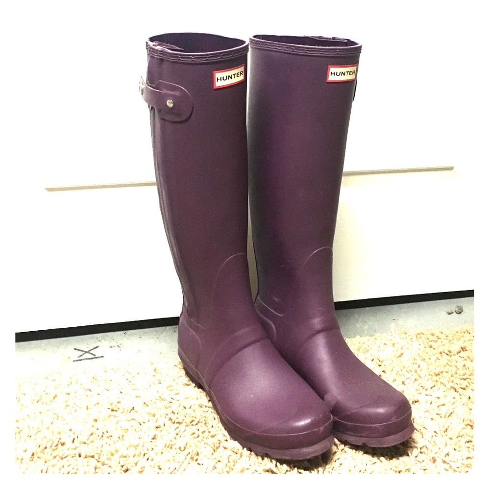 Tall hunter rain boots